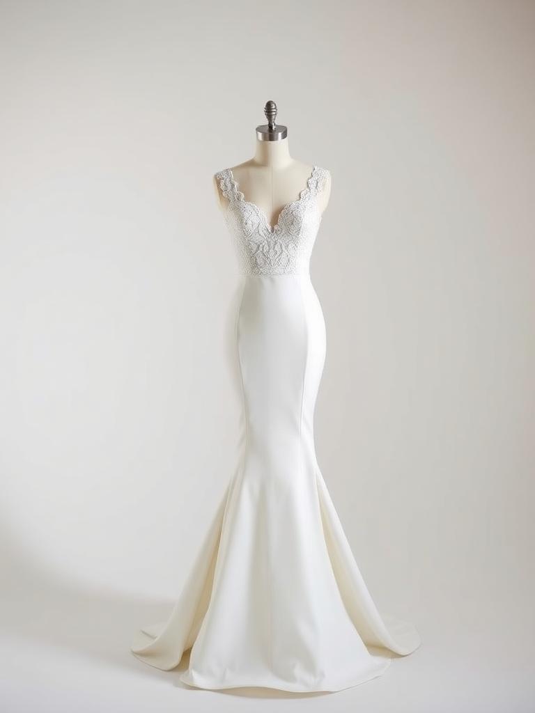 Vera Wang Dantel Detaylı Balık Kesim